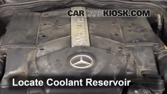 2006 Mercedes-Benz E500 5.0L V8 Refrigerante (anticongelante) Controlar nivel de líquido